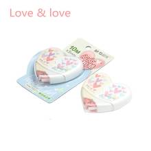 M&G 1pcs/lot Cute Kawaii "2 in 1" Heart Shape Correction Tape 10M Corrector school tape supplies stationery white out roller 2024 - buy cheap
