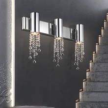 Modern staircase wall lamp luxury bedside crystal wall lamp chrome/gold wall villa decoration LED crystal lamp 2024 - buy cheap