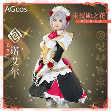 Genshin Impact Noelle Cosplay Costume Woman Christmas Outfits Maid Lolita Dress 2024 - buy cheap