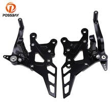 POSSBAY 6 Colors Motorcycle Footrest Rearset Adjustable Scooter Rear Foot Pegs Aluminum Foot Rests for Kawasaki Z900 2017 2024 - buy cheap