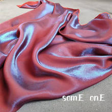 Mercerizado tecido de cetim de algodão, tecido vermelho gradiente cor cheongsam vestido de noite diy, traje de fantasia kungfu, 50*145cm 2024 - compre barato