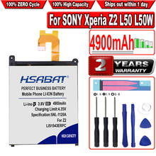 HSABAT-Batería de teléfono móvil para SONY Xperia Z2 L50 L50W L50U L50T D6502 D6503, 4900mAh, LIS1543ERPC, novedad 2024 - compra barato