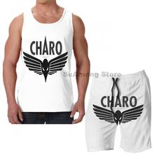 Summer funny print men Tank Tops Women Charo Niska men beach shorts women sets fitness vest 2024 - buy cheap