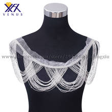 XFX VENUS Hot sale new beaded applique iron on wedding embroidered crystal beaded fashion beaded applique for wedding dress 2024 - buy cheap