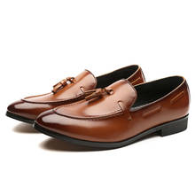 Zapatos de vestir para hombres, calzado Formal Oxford para hombres de negocios, boda, fiesta, Brogue 2024 - compra barato