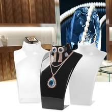 Акриловый манекен ожерелье серьги ювелирные изделия дисплей стойка держатель Органайзер Горячая 2024 - купить недорого