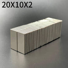 10/20/50psc Neodymium magnet 20x10x2 N35 NdFeB square super strong strong permanent magnet block rare earth refrigerator magnet 2024 - buy cheap