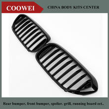Left+Right Car styling G30 G31 Black Golssy Grilles 5-Series Front Grilles For BMW G30 G31 2017+ 2024 - buy cheap