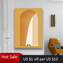 European Style Abstract Architecture Wall Art Canvas Painting Roman Column Arch Prints Home Decor For Posters Aesthetic Room Dec 2024 - buy cheap