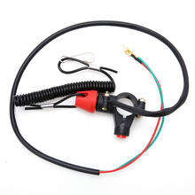 Engine Stop Tether Lanyard Black 1pc 12V Switch Universal Closed Kill Safety for Motorcycle Quad Bike DC 2024 - buy cheap