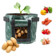 1Pcs DIY Potato Grow Planter PE Cloth Planting Container Bag Vegetable gardening jardineria Thicken Garden Pot Planting Grow Bag 2024 - buy cheap