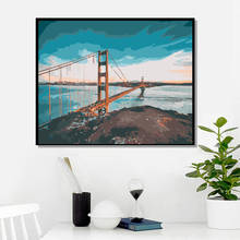 YIJIE DIY Painting By Numbers Seaside scenery Drawing On Canvas HandPainted Painting Art Gift DIY Home Decoration 2024 - buy cheap