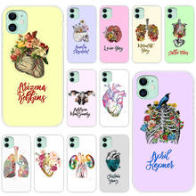 Medical Human Organs Silicone Phone Case for Apple iPhone 13 12 Mini 11 Pro XS Max X XR 6 6S 7 8 Plus 5 SE 2020 luxury Cover 2024 - buy cheap