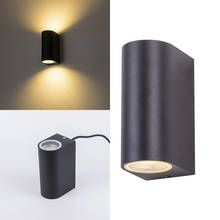 Tonybuny 2X5w Up Down LED Outdoor Lighting Wall Light Lamp Exterior Waterproof IP65 Garden Black Wall sconces light 2024 - buy cheap