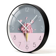 Reloj de pared de diseño moderno para el hogar, mecanismo de Reloj Simple del norte de Europa, creativo de cristal de alta definición, reloj de pared de cuarzo 2024 - compra barato