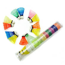 12pçs mini bolas de badminton, bolas coloridas de penas de ganso para badminton, acessórios duráveis de badminton, para esportes ao ar livre 2024 - compre barato