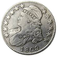 1809 CAPPED BUST HALF DOLLAR Silver Plated Copy Coin 2024 - buy cheap