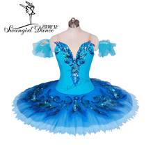 Adult Lake Blue bird professional Ballet Tutu ballerina women classical Ballet Tutu for performance or competitionBT9027 2024 - buy cheap