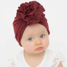 Baby Girl Boy Cotton Hat Newborn Flower Hats Kids Fabric Beanie Knot Bow Head Turban for Bebe Headwear Infant Beanies Kids Cap 2024 - buy cheap