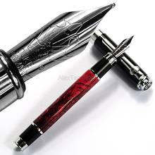 Duke Creative Celluloid Red Fountain Pen Beautiful Quicksand Leonardo Da Vinci Medium Nib Quality Gift Fountain Pen 2024 - buy cheap