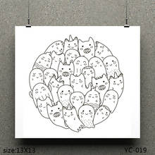 AZSG Lovely Ghost Clear Stamps/seal for DIY Scrapbooking/Card Making/Photo Album Decoration Supplies 2024 - buy cheap