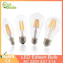 Led Bulb Dimmable 2w 4w 6w 8w E14 E27 Led Light Bulb A60 ST64 G45 G95 AC 220v 240v Vintage Filament Lamp For Lighting COB Home 2024 - buy cheap