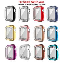 Funda protectora para Apple Watch, Protector de pantalla de TPU para iWatch Series 3, 2, 42 y 38mm, 6/5/4/3/2/1, 40mm, 44mm 2024 - compra barato