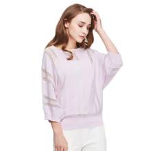 New Casual Women Sweaters Clothes Fashion  Sleeve Pullovers Solid O-Neck Thin Women's Sweater Pullover Clothing 2024 - buy cheap