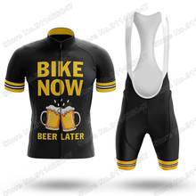 Conjunto de camisa e bermuda masculina, roupa de verão para ciclismo, bicicleta de estrada, mtb, 2021 2024 - compre barato