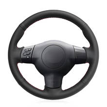 Hand-stitched Black PU Faux Leather Car Steering Wheel Cover for Toyota Corolla Caldina RAV4 Wish Scion tC xA xB 2002-2005 2024 - buy cheap