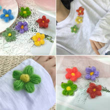 1 pce Colorful wool flower hairpin women Girls Bang hair clips pin Accessories Female simple lady  Barrettes Hairgrips Ornaments 2024 - buy cheap