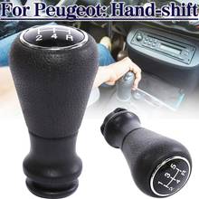 Universal carro preto 5 velocidade engrenagem vara shift botão manual para peugeot hand-shift 2024 - compre barato