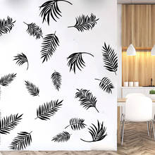 Large Tropical  Palm Leaf Beach Wall Sticker Jungle Safari Tree Wall Decal Kids Room Bedroom Vinyl Home Decor 2024 - buy cheap