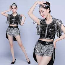 Traje de baile moderno Ds baile Jazz nuevo traje de adulto lentejuelas etapa Cantante Femenina Sexy chino tradicional traje de la danza 2024 - compra barato