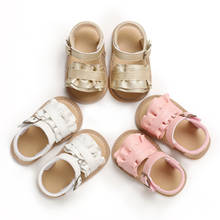 Mocassins infantis de couro artificial, sapatos infantis de verão para meninas, calçados para bebês de 0 a 18 meses, novo, 2021 2024 - compre barato