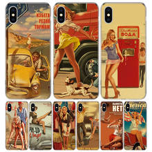 Чехол WW2 Sexy Pin up Girl Vintege для iPhone 11 Pro 7 6X8 6S Plus XS MAX + XR 5S SE 10 Ten Art TPU чехол для телефона 2024 - купить недорого