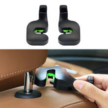2 PCS High Quality Car Seat Headrest Hanger Bag Hook Holder Auto Fastener Clip Car Seat Hook Easy Install 2024 - buy cheap