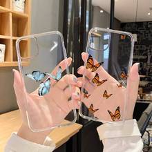 Cute Butterfly beautiful animel Phone Cases Transparent for iPhone 6 7 8 11 12 s mini pro X XS XR MAX Plus SE cover funda 2024 - buy cheap