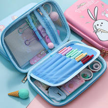 Rabbit Carrot Large Capacity Waterproof EVA Pencil Case Stationery Storage Bag Escalar Papelaria Escolar School Supplies 2024 - buy cheap