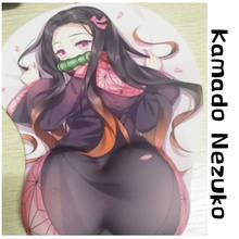 Anime Kamado Nezuko 3D Soft Gel Gaming Mouse Pad Ergonomic Mousepad with Wrist Support 2024 - buy cheap