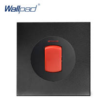 Interruptor de parede 45a wallpad, interruptor com indicador led, painel de metal de alumínio