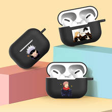 Funda de silicona con dibujos animados para Airpod Pro, carcasa de silicona con Bluetooth, para AirPods 3, Jujutsu, Kaisen, Yuji, Itadori 2024 - compra barato