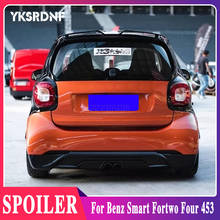 For Merced-Benz Smart Fortwo Fourfour 453 Spoiler 2015-2018 Carbon Fiber Rear Roof Spoiler Wing Trunk Lip Boot Cover Car Styling 2024 - buy cheap