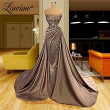 Elegant Formal Arabic Evening Gowns Strapless Beading Women Party Dresses 2020 Customized Prom Dress Long Dubai Robe De Soiree 2024 - buy cheap