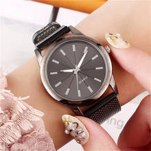 Relógios de luxo relógio de quartzo aço inoxidável dial casual bracele relógio de malha de aço inoxidável pulseira relógios para mulher relógio 2024 - compre barato