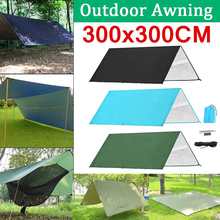 300x300cm Ultralight Tarp Outdoor Camping Survival Sun Shelter Shade Awning Silver Coating Pergola Waterproof Beach Tent 3 Color 2024 - buy cheap