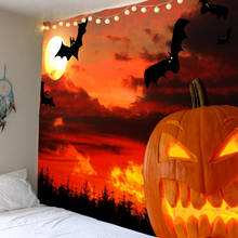 Tapiz colgante de pared para fiesta de Halloween, tapices de tela, decoración DIY para hogar, Bar y Halloween 2024 - compra barato