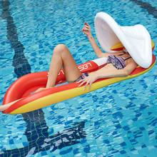 Colchoneta inflable para playa y piscina, colchoneta de aire flotante para vacaciones de verano, accesorios de agua para nadar 2024 - compra barato