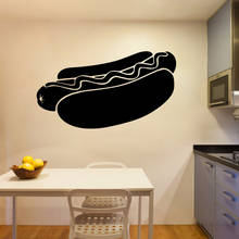 Classic hot dog Vinyl Wall Stickers Restaurant Decoration Removable Wall Sticker Room Decoration 2024 - buy cheap