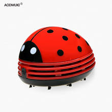 Aodmuki Mini Ladybug Desktop Coffee Table Vacuum Cleaner Dust Collector for Home Office 2024 - buy cheap